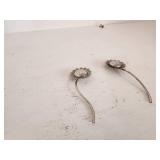 Vintage Silver Flower Tea Strainers