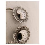 Vintage Silver Flower Tea Strainers