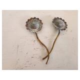 Vintage copper tea strainers