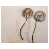 Vintage copper tea strainers