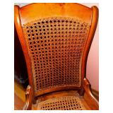 Antique Cane Back Rocking Chair