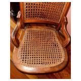 Antique Cane Back Rocking Chair