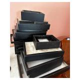 Black Stackable Display Boxes Set