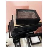 Black Stackable Display Boxes Set