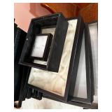 Black Stackable Display Boxes Set