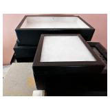 Black Stackable Display Boxes Set