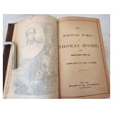 Antique Thomas Moore Poetry Book