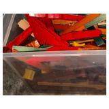 Vintage Tinkertoy and Lincoln Logs Set