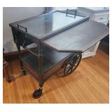 Vintage Wooden Serving Cart