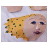 Handcrafted Ceramic Mask Trio
