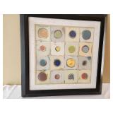 Framed Abstract Circle Art Print