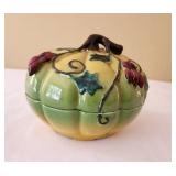 Ceramic Pumpkin Bowl with Lid