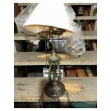 Vintage Bronze Table Lamp with Shade