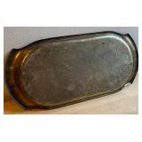 Vintage Metalware Plate Set