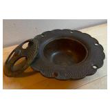 Vintage Metalware Plate Set
