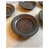 Vintage Metalware Plate Set
