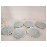 Set of 6 Fish Design Porcelain Bowls