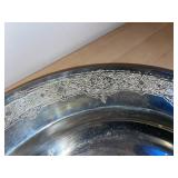 Vintage Sterling Silver Decorative Platter