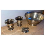 Sterling Silver Serving Pieces includeing Paul Revere Reproduction Sterling Bowl