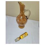 Vintage Amber Glass Decanter