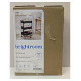 3 Tier Metal Utility Cart - Brightroom™ - Black