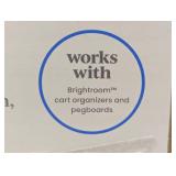 3 Tier Metal Utility Cart - Brightroom™ - Black