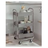 3 Tier Metal Utility Cart - Brightroom™ - Gray