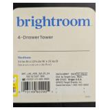 4 Drawer Weave Tower Black - Brightroom™