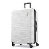 American Tourister NXT Hardside Large Checked Spinner Suitcase