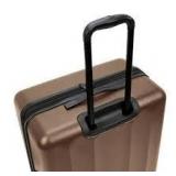 Skyline Hardside Large Checked Spinner Suitcase - Brandy Brown