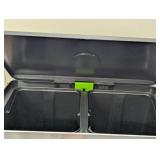 Kitchen Trash Can, 16 Gallon (2 x 8 Gallon) Dual Compartment Garbage Can, 60L Pedal Recycling Bin, Stay-Open Lid and Soft Closure, Stainless Steel, 15 Trash Bags Included