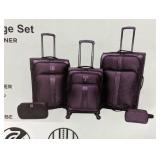 Skyline Softside Checked Spinner 5pc Luggage Set