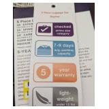 Skyline Softside Checked Spinner 5pc Luggage Set