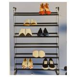 Expandable Shoe Shelf - Room Essentials™: Freestanding Steel Shoe Rack, Holds 30 Pairs