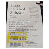 Hardside Large Checked Spinner Suitcase - Open Story™ - Pink