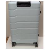 Hardside Large Checked Spinner Suitcase - Open Story™ - Muddy Aqua