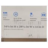 Storage Cart Black Metal with Natural Wood - Brightroom™