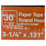Grip Rite 3-1/4" x .131", 30 Degree Paper Tape Offset Round Head Nails, Bright, Smooth Shank, (4,000/Carton)