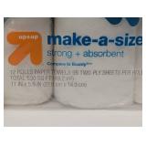 Make-A-Size Paper Towels - 12 Double Rolls - up & up™