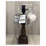 Lamp Base - Threshold BRAND 14in Tall Aged Brown Finish Includes LED Bulb