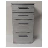 4 Drawer Weave Tower Dark Gray - Brightroom™