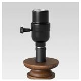 Lamp Base - Threshold BRAND 14in Tall Aged Brown Finish Includes LED Bulb