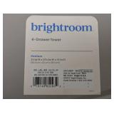 4 Drawer Weave Tower Dark Gray - Brightroom™