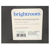 45gal Latching Storage Tote - Brightroom™: Portable Plastic Container with Lid, Universal Storage, Gray, 45 Gallon Capacity