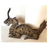 Indonesian Metal Dragon Decorative Figurine