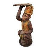 Tuscano Design Moroccan Monkey Butler Pedestal Sculpture