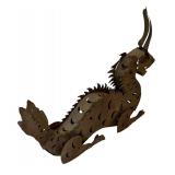 Indonesian Metal Dragon Decorative Figurine