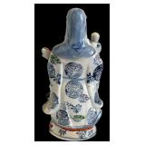 Vintage Fu Lu Shou God of Fortune, Prosperity and Longevity Figurine