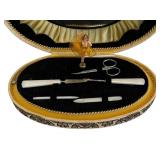 Vintage Swiss Musical Movement Manicure Set