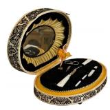 Vintage Swiss Musical Movement Manicure Set